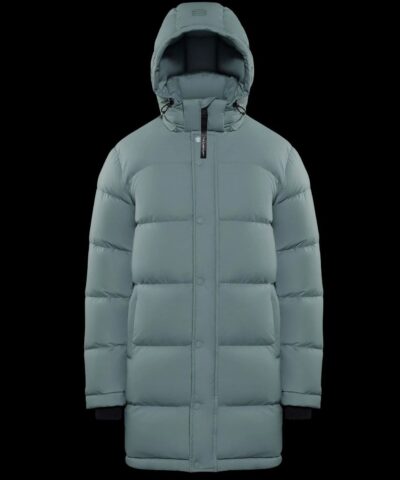 Aritzia The Super Puff™ Blue Mid-Length Goose-Down Puffer Jacket-20236176