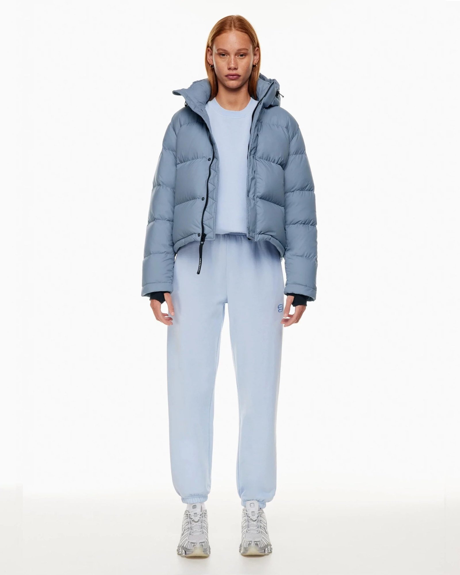 Alternative view of Aritzia The Super Puff™ Blue Shorty Cropped Goose-Down Puffer Jacket