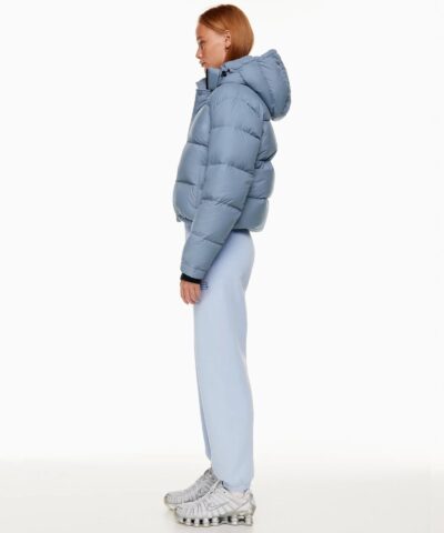 Aritzia The Super Puff%E2%84%A2 Blue Shorty Cropped Goose Down Puffer Jacket 20236287 2