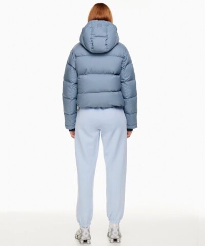 Aritzia The Super Puff%E2%84%A2 Blue Shorty Cropped Goose Down Puffer Jacket 20236287 3