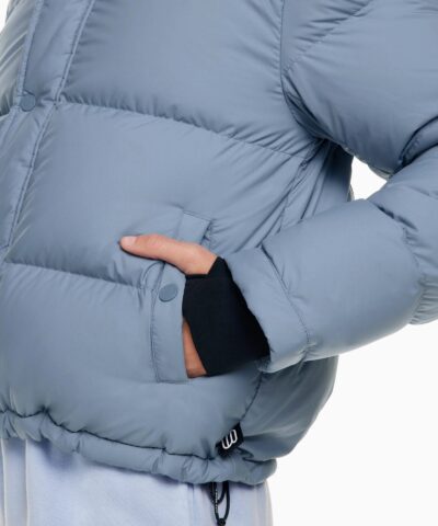 Aritzia The Super Puff%E2%84%A2 Blue Shorty Cropped Goose Down Puffer Jacket 20236287 7