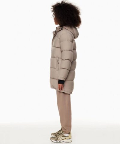 Aritzia The Super Puff%E2%84%A2 Taupe Mid Length Goose Down Puffer Jacket 20236184 2
