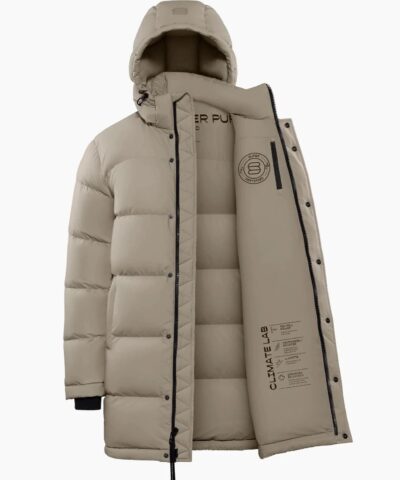 Aritzia The Super Puff%E2%84%A2 Taupe Mid Length Goose Down Puffer Jacket 20236184 6