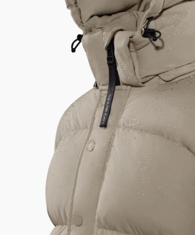 Aritzia The Super Puff%E2%84%A2 Taupe Mid Length Goose Down Puffer Jacket 20236184 7