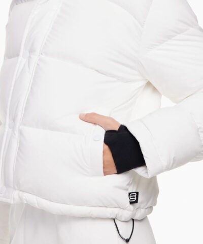 Aritzia The Super Puff™ White Shorty Cropped Goose-Down Puffer Jacket - Image 5