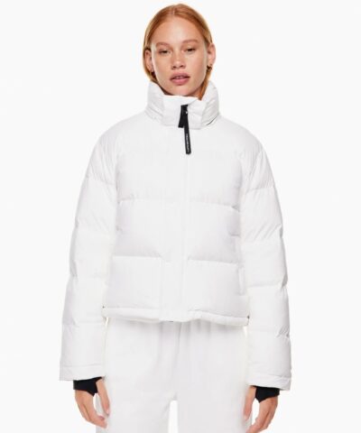 Aritzia The Super Puff™ White Shorty Cropped Goose-Down Puffer Jacket-20236274