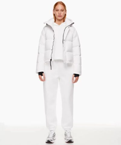 Aritzia The Super Puff™ White Shorty Cropped Goose-Down Puffer Jacket - Image 6