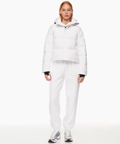 Aritzia The Super Puff™ White Shorty Cropped Goose-Down Puffer Jacket - Image 9