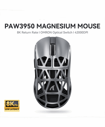 Alternative view of Ultra-Lightweight Attack Shark R2 Wireless Gaming Mouse - Magnesium Alloy, 42K DPI, 8K Polling
