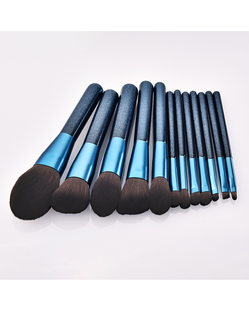 Alternative view of 12-Piece Makeup Brush Set - Synthetic Hair, Foundation & Eye Brushes