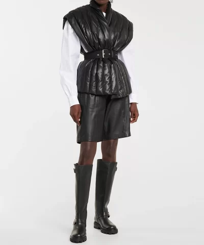 Jimmy Choo Black Biker II 35 Buckled Leather Knee Boots 20319301 1
