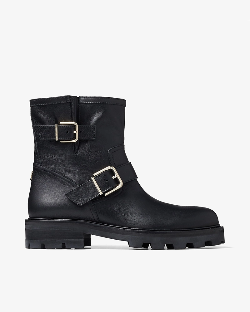 Jimmy Choo Black Smooth Leather Youth II Boots-20319272