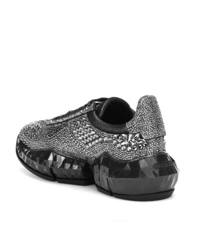 Jimmy Choo Diamond Crystal-Embellished Sneakers. - Image 3