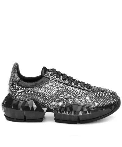 Jimmy Choo Diamond Crystal-Embellished Sneakers.-20271368