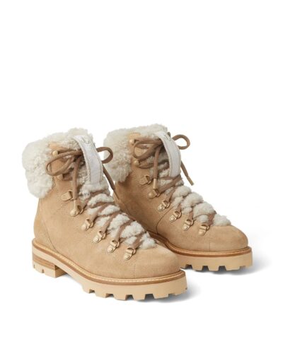 Alternative view of Jimmy Choo Eshe Shearling-Lined Suede Ankle Boots