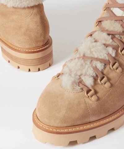 Jimmy Choo Eshe Shearling-Lined Suede Ankle Boots - Image 5