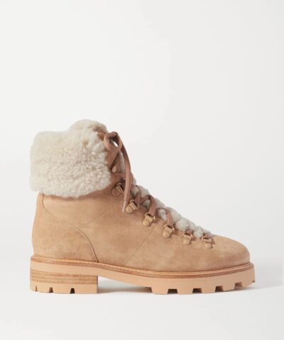 Jimmy Choo Eshe Shearling-Lined Suede Ankle Boots-20260707
