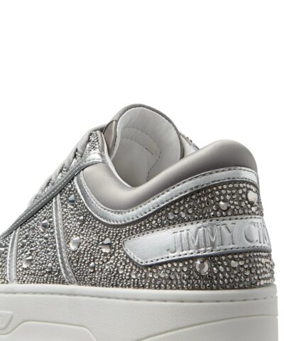 Jimmy Choo Hawaii Lace Up Trainers with Crystal Embellishment 20245070 4