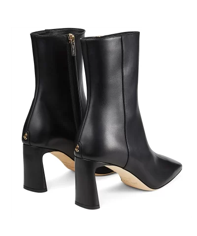 Jimmy Choo Kinsey 95 Leather Ankle Boots in Black - Image 3