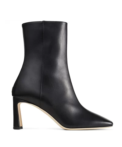 Jimmy Choo Kinsey 95 Leather Ankle Boots in Black-20319195