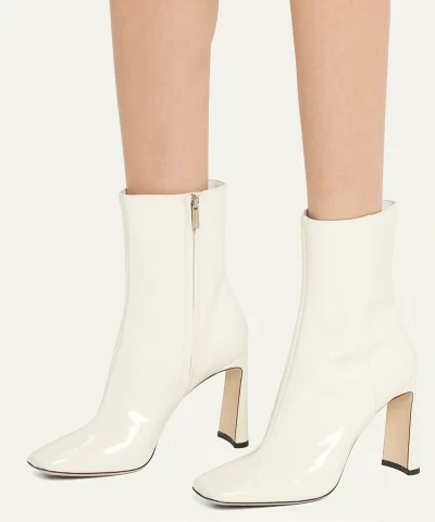 Jimmy Choo Kinsey 95 Leather Ankle Boots in Black - Image 7