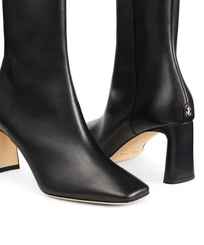 Jimmy Choo Kinsey 95 Leather Ankle Boots in Black - Image 10