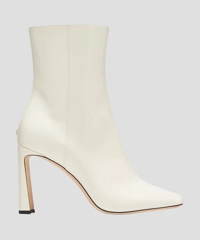 Jimmy Choo Kinsey 95 Leather Ankle Boots in Black-20319236