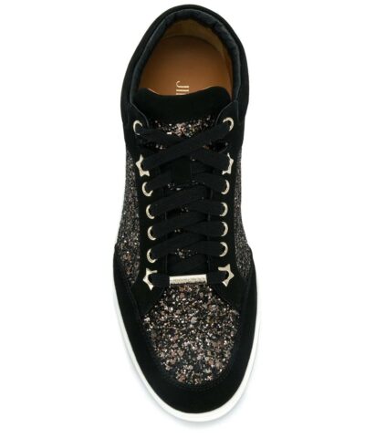 Jimmy Choo Miami Suede And Glitter Sneakers 20268827 3