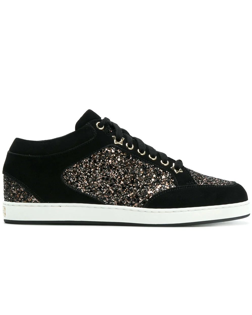 Jimmy Choo Miami Suede And Glitter Sneakers-20268827