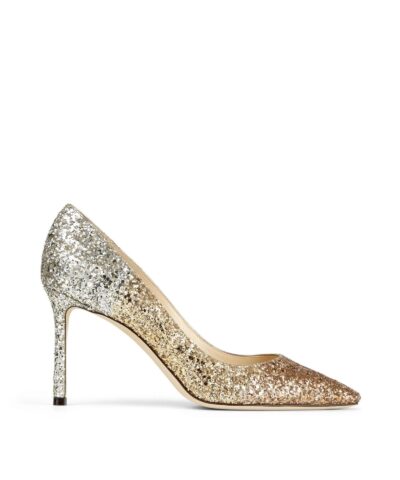 Alternative view of Jimmy Choo ROMY 85 Glitter Dégradé Pointed Pumps