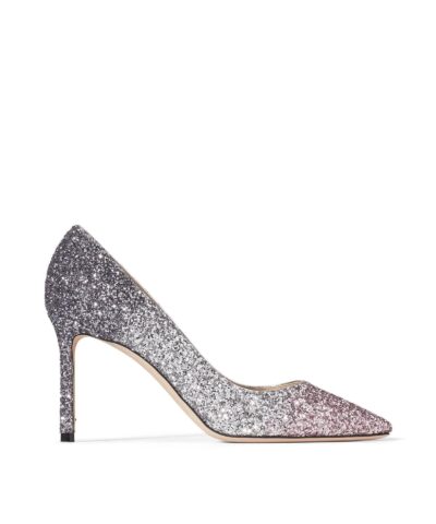 Jimmy Choo ROMY 85 Glitter Dégradé Pointed Pumps-20259077