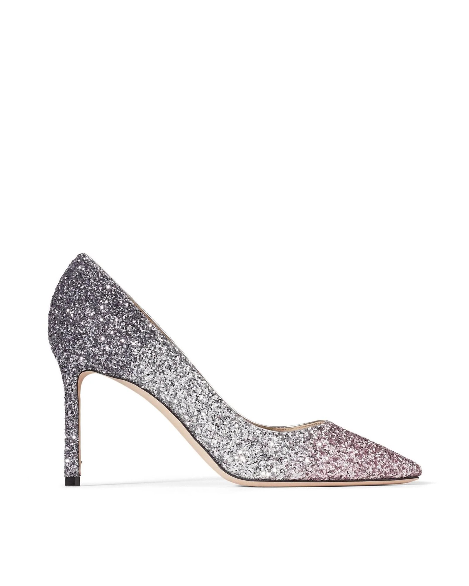Jimmy Choo ROMY 85 Glitter Dégradé Pointed Pumps-20259077