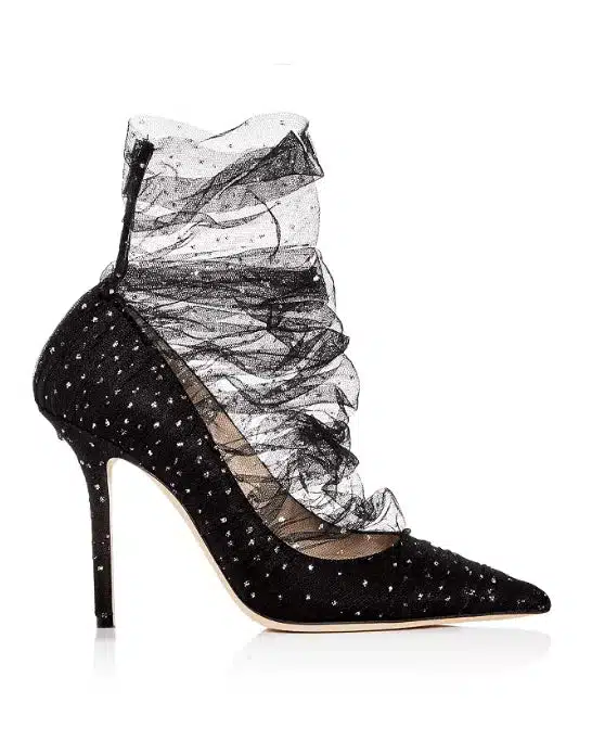 Alternative view of Jimmy Choo Women's Lavish 100 Glitter Tulle Pointed-Toe Pumps
