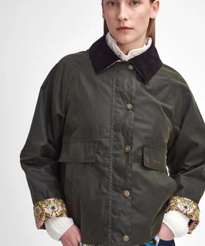 Barbour x William Morris Gallery Rendall Waxed Jacket - Image 3