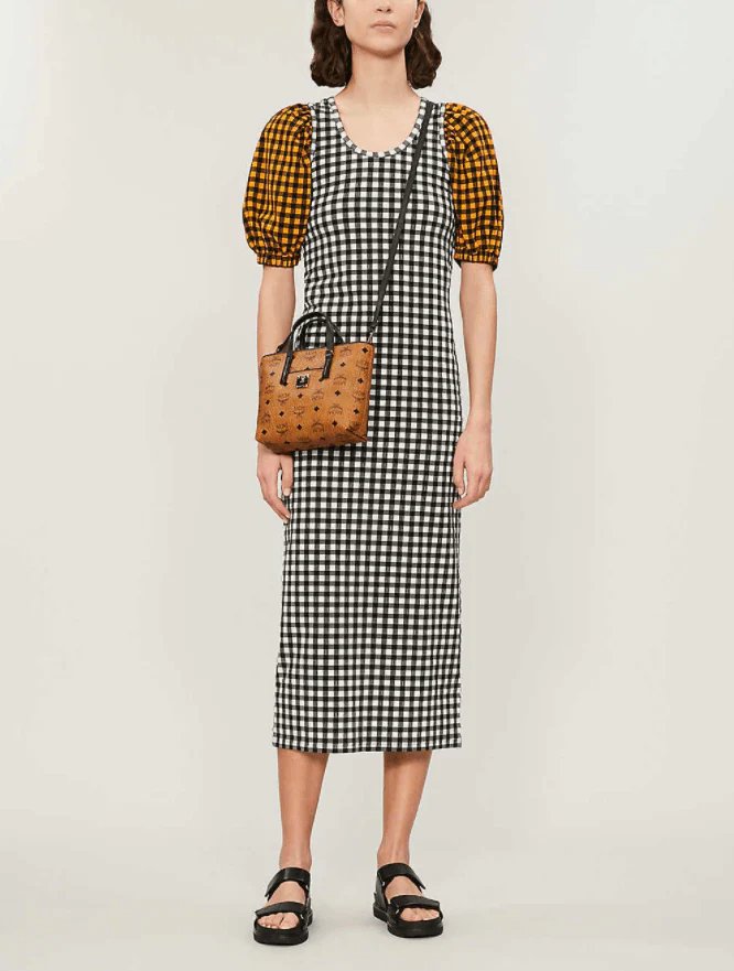 Alternative view of MCM Anya Mini Leather Tote Bag In Cognac