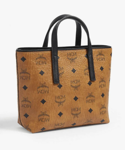 MCM Anya Mini Leather Tote Bag In Cognac 20259580 2