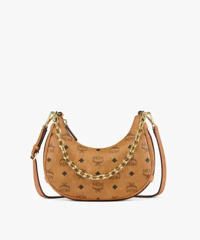 MCM Aren Crescent Hobo in Visetos 20290617 2