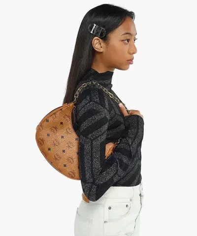 MCM Aren Crescent Hobo in Visetos 20290617 5
