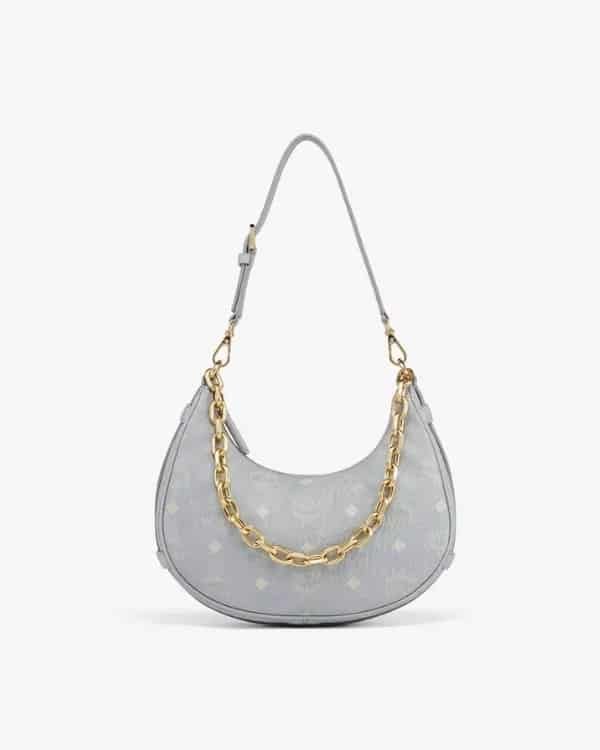 MCM Aren Crescent Hobo in Visetos-20290633