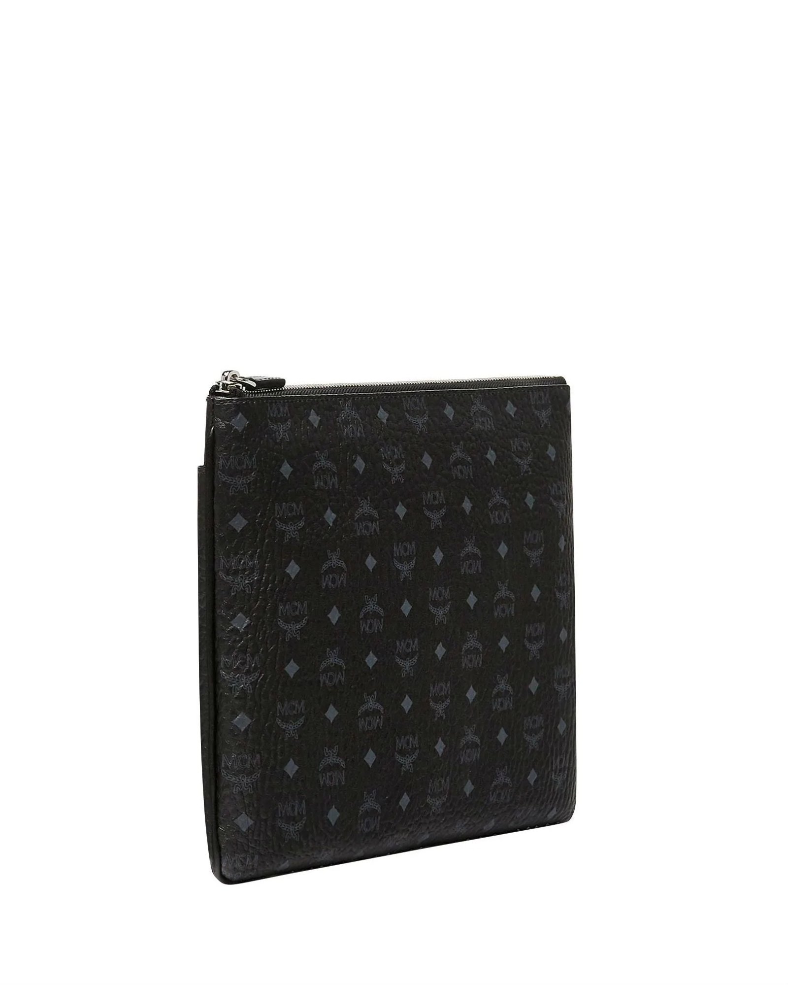 Alternative view of MCM Crossbody Pouch in Visetos Original, Black