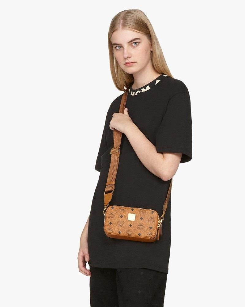 Alternative view of MCM E/W Camera Bag In Visetos
