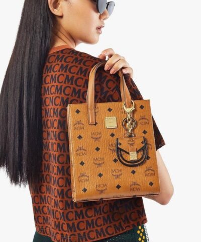 MCM Klassik Mini Visetos Tote Bag 20259587 1