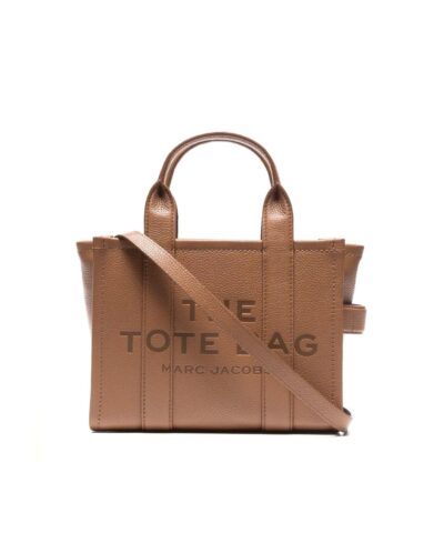 Marc Jacobs Brown The Leather Mini Tote Bag-20239755