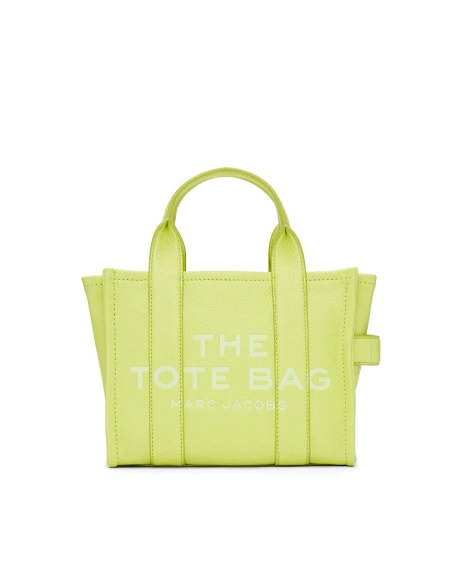 Marc Jacobs Lime Green The Leather Mini Tote Bag-20239760