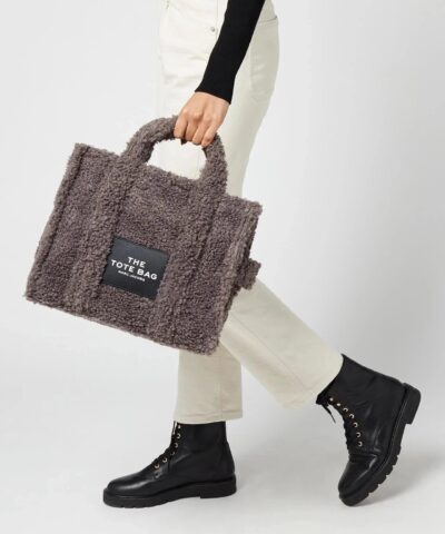 Marc Jacobs Small Traveler Faux Fur Tote - Image 10