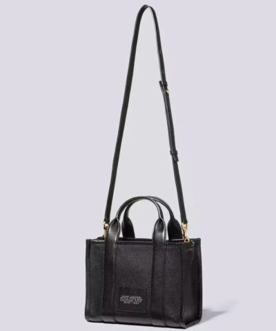 Marc Jacobs The Black Leather Mini Tote Bag - Image 4