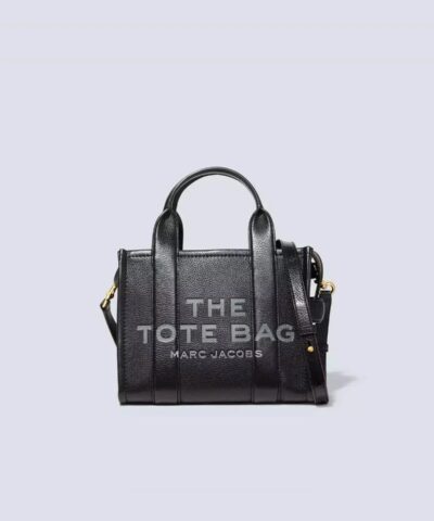 Marc Jacobs The Black Leather Mini Tote Bag-20238053