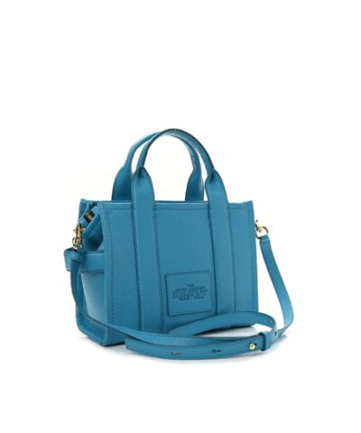 Marc Jacobs The Leather Mini Tote Bag In Barrier Reef 20238045 2
