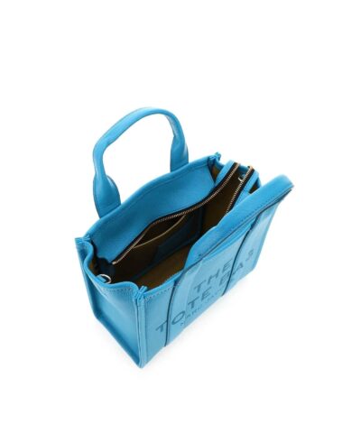 Marc Jacobs The Leather Mini Tote Bag In Barrier Reef 20238045 4