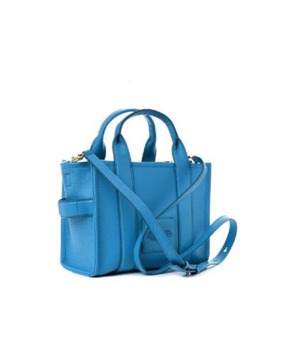 Marc Jacobs The Leather Mini Tote Bag In Barrier Reef 20238045 5